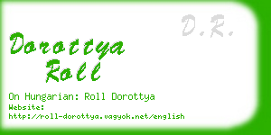 dorottya roll business card